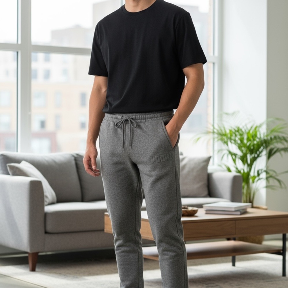 Puma Men's Charcoal Joggers